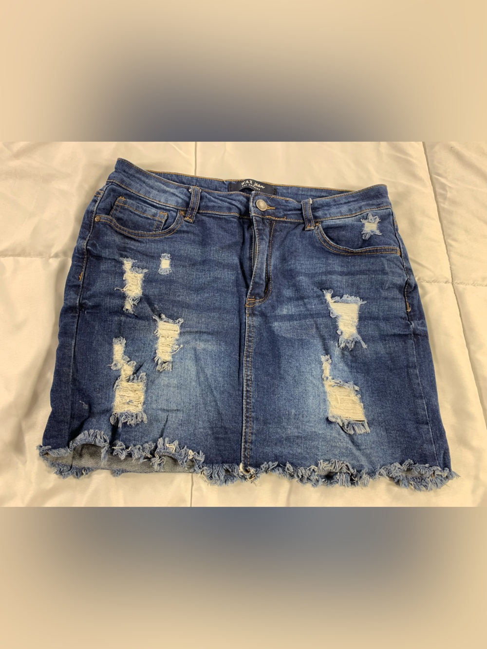 Pre loved WAX JEAN denim skirt womens size L